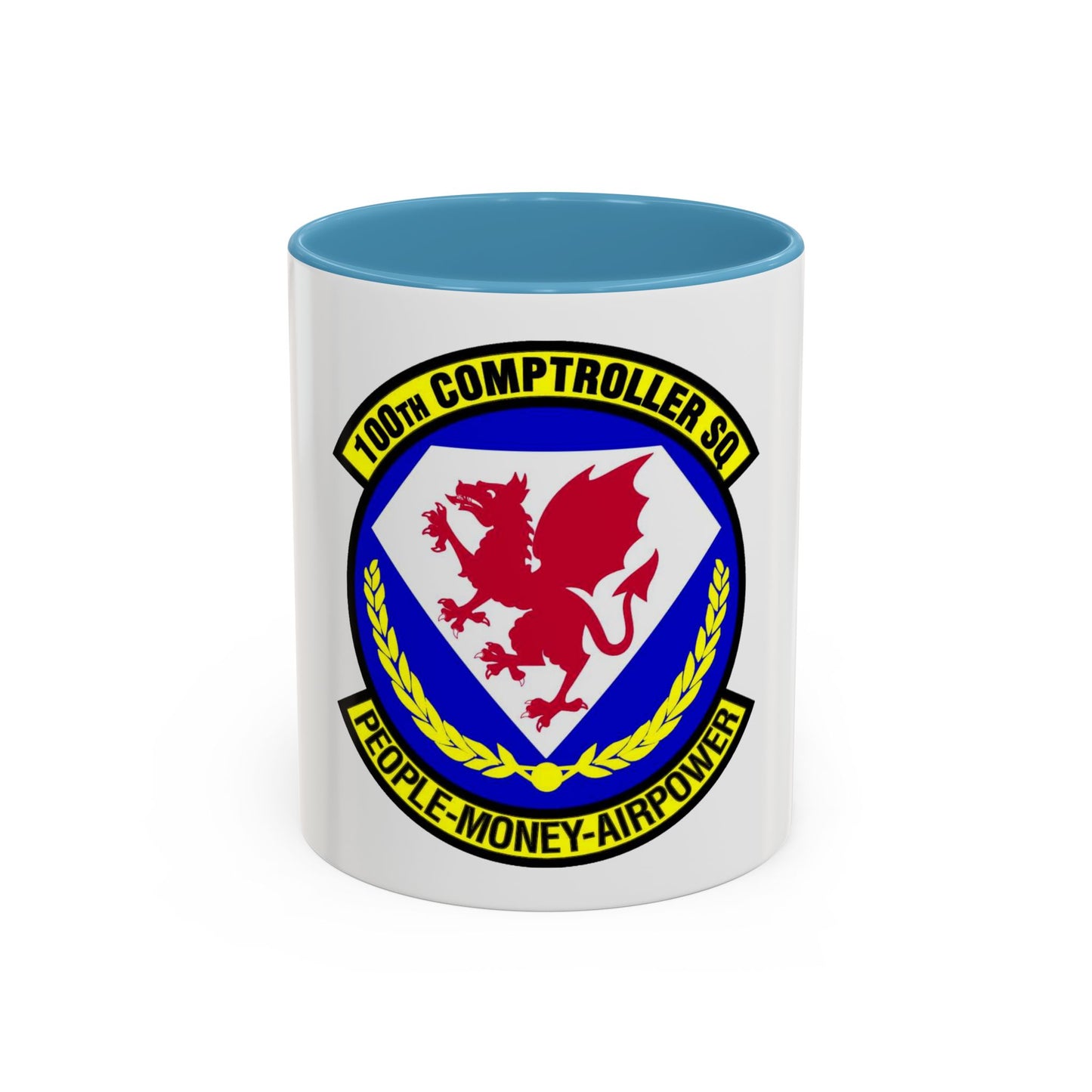 100 Comptroller Squadron USAFE (U.S. Air Force) Accent Coffee Mug