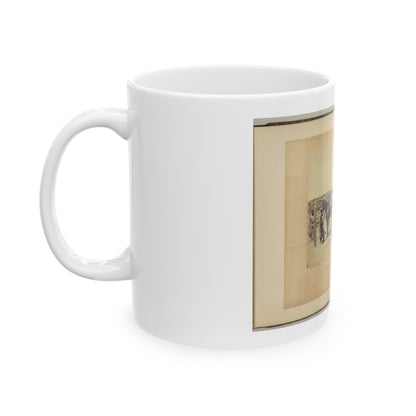 Army Forge Scene, In Front Of Petersburg (U.S. Civil War) White Coffee Mug