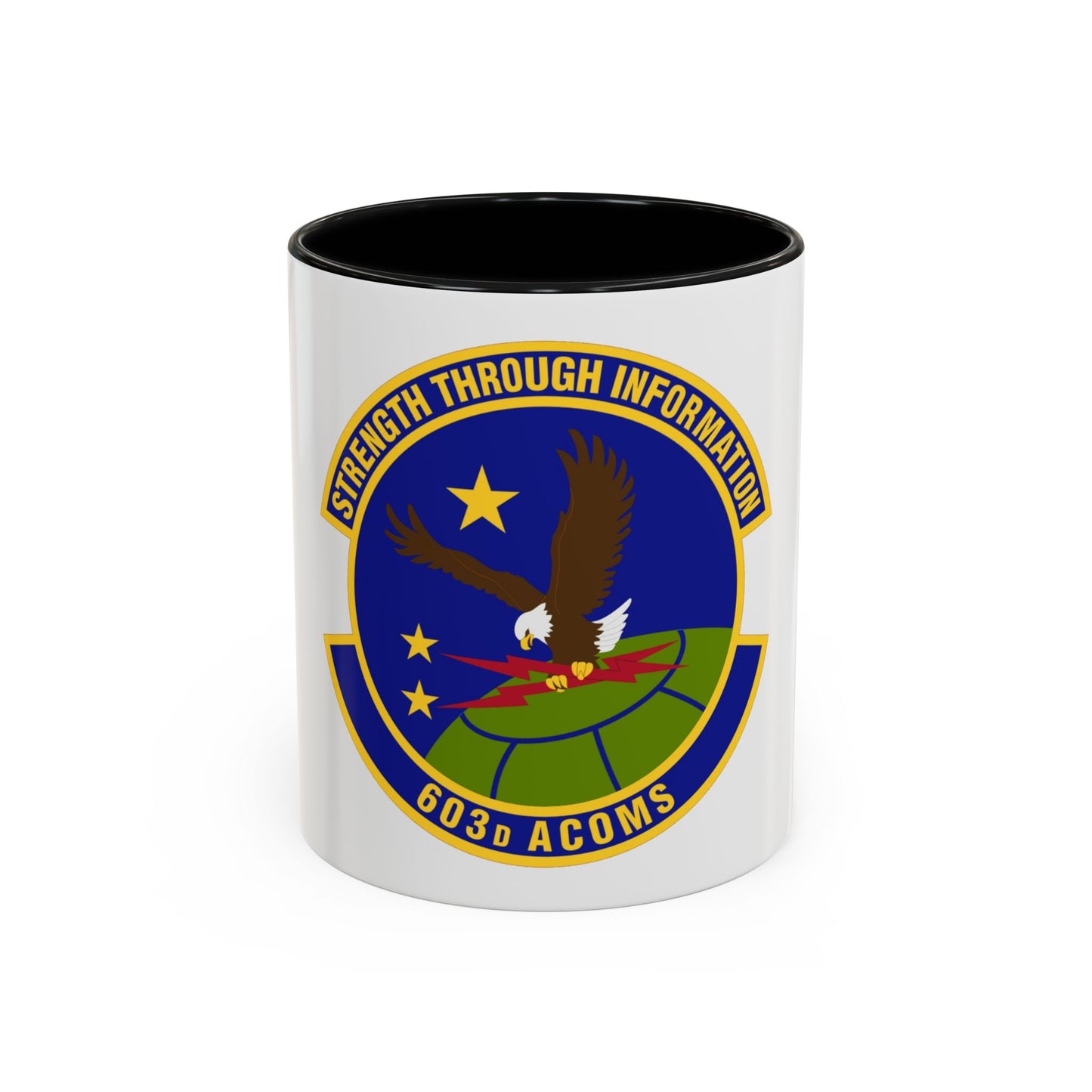 603d Air Communications Squadron (U.S. Air Force) Accent Coffee Mug