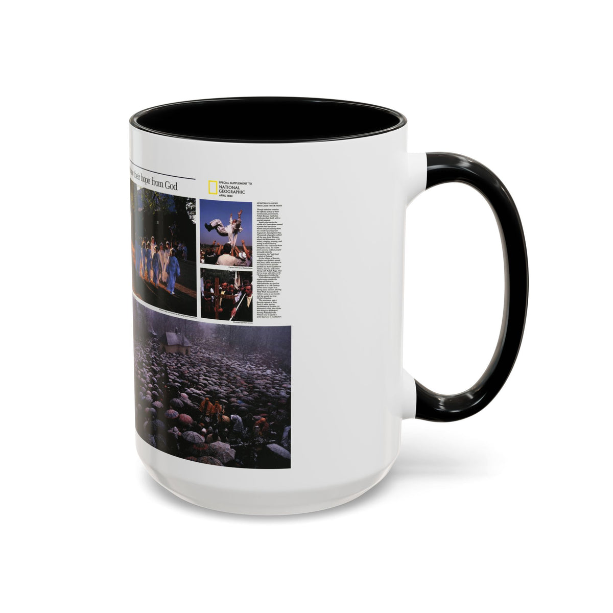 Poland - The Face and Faith 2 (1982) (Map) Accent Coffee Mug