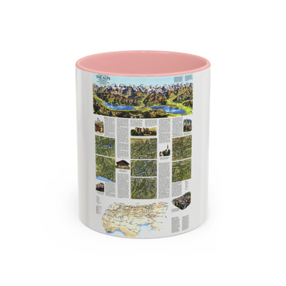 Tasse à café décorative Alpes, Les - Carte du voyageur (1985) (Carte)