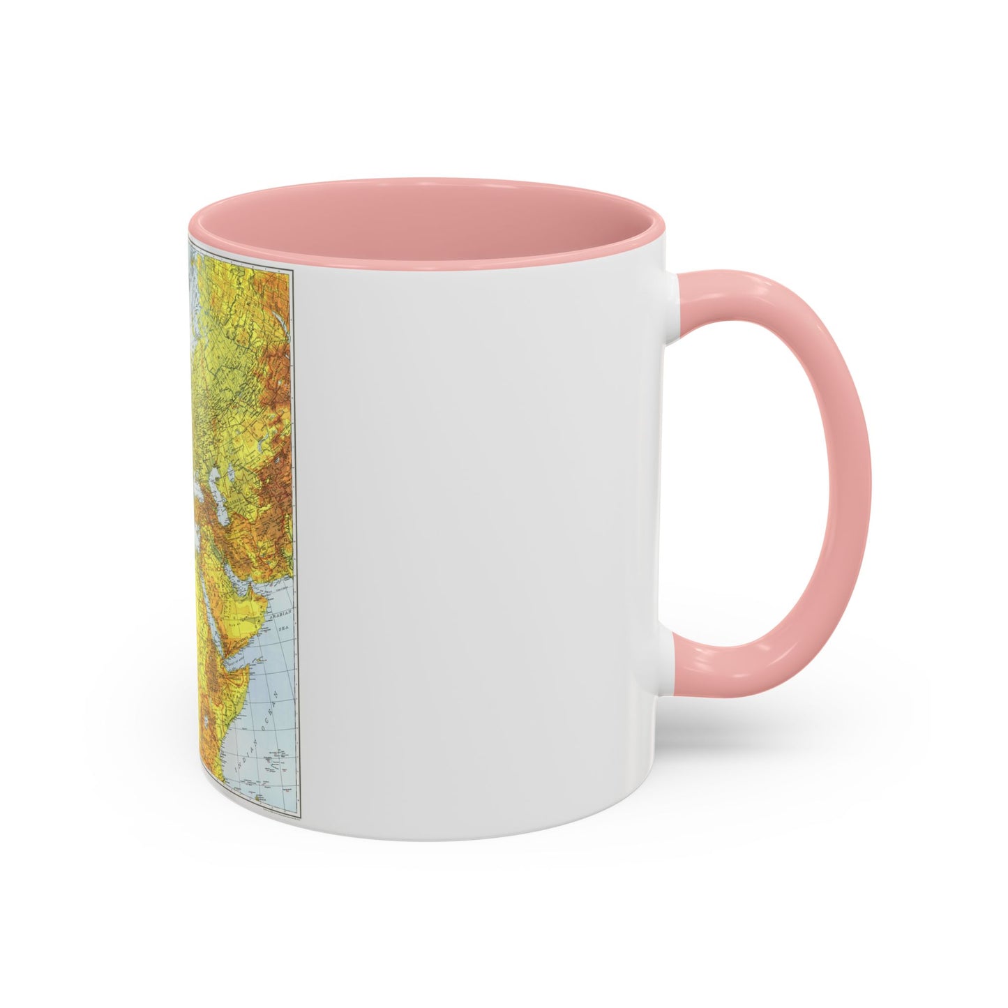 Europe, Africa, and Western Asia - Theater of War (1942) (Map) Accent Coffee Mug