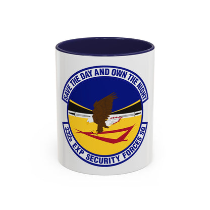 332d Expeditionary Security Forces Squadron (U.S. Air Force) Accent Coffee Mug