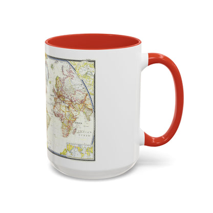 World Map (1951) (Map) Accent Coffee Mug