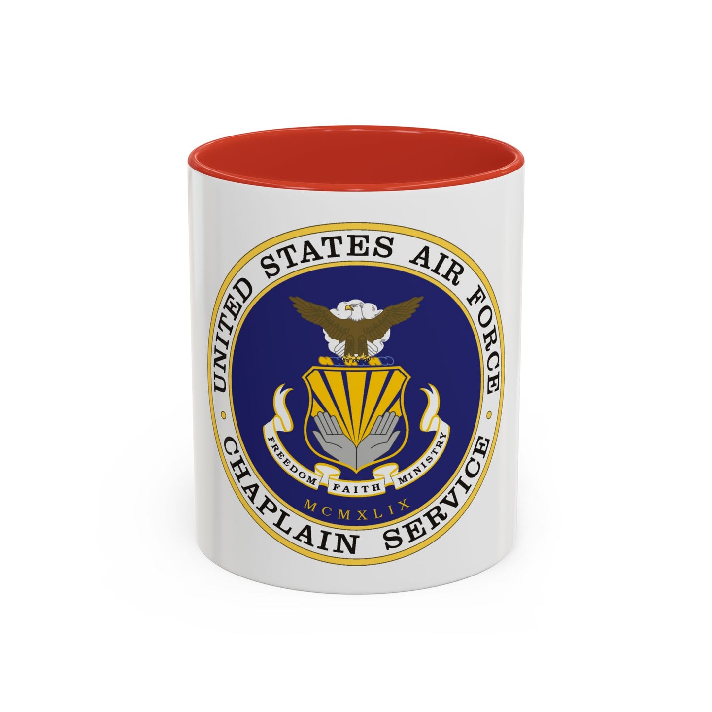 Air Force Chaplain Service (U.S. Air Force) Accent Coffee Mug