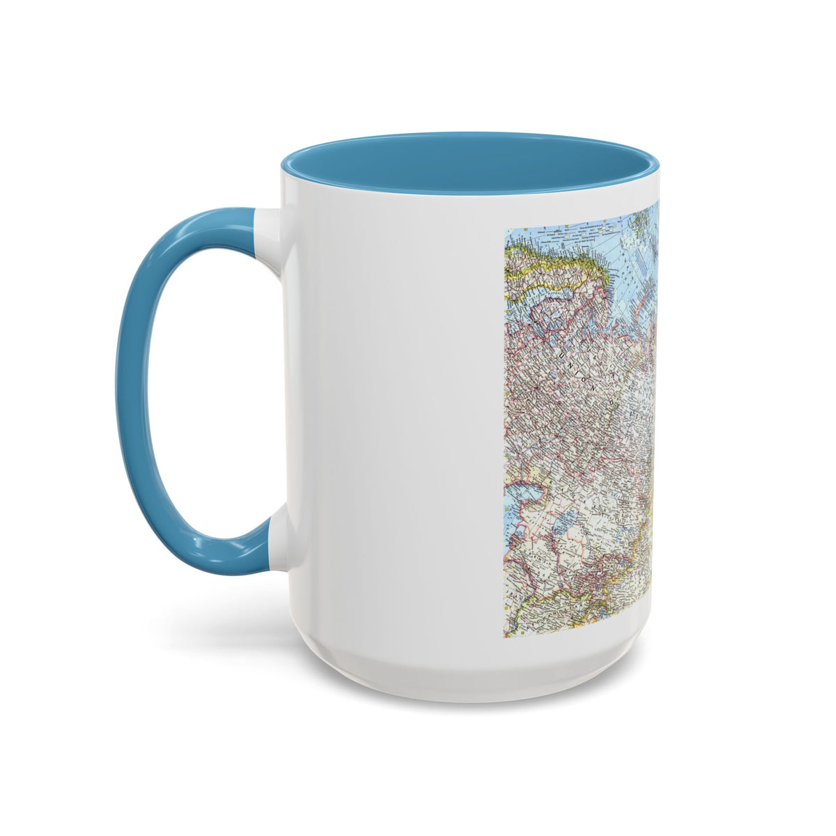 Russia - Eastern Soviet Union (1967) (Map) Accent Coffee Mug