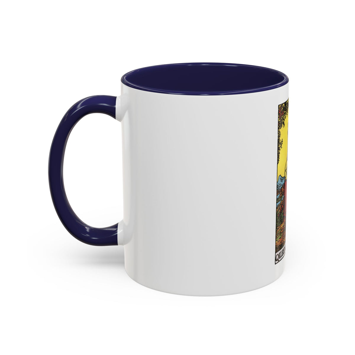 The Queen of Pentacles (Tarot Card) Accent Coffee Mug