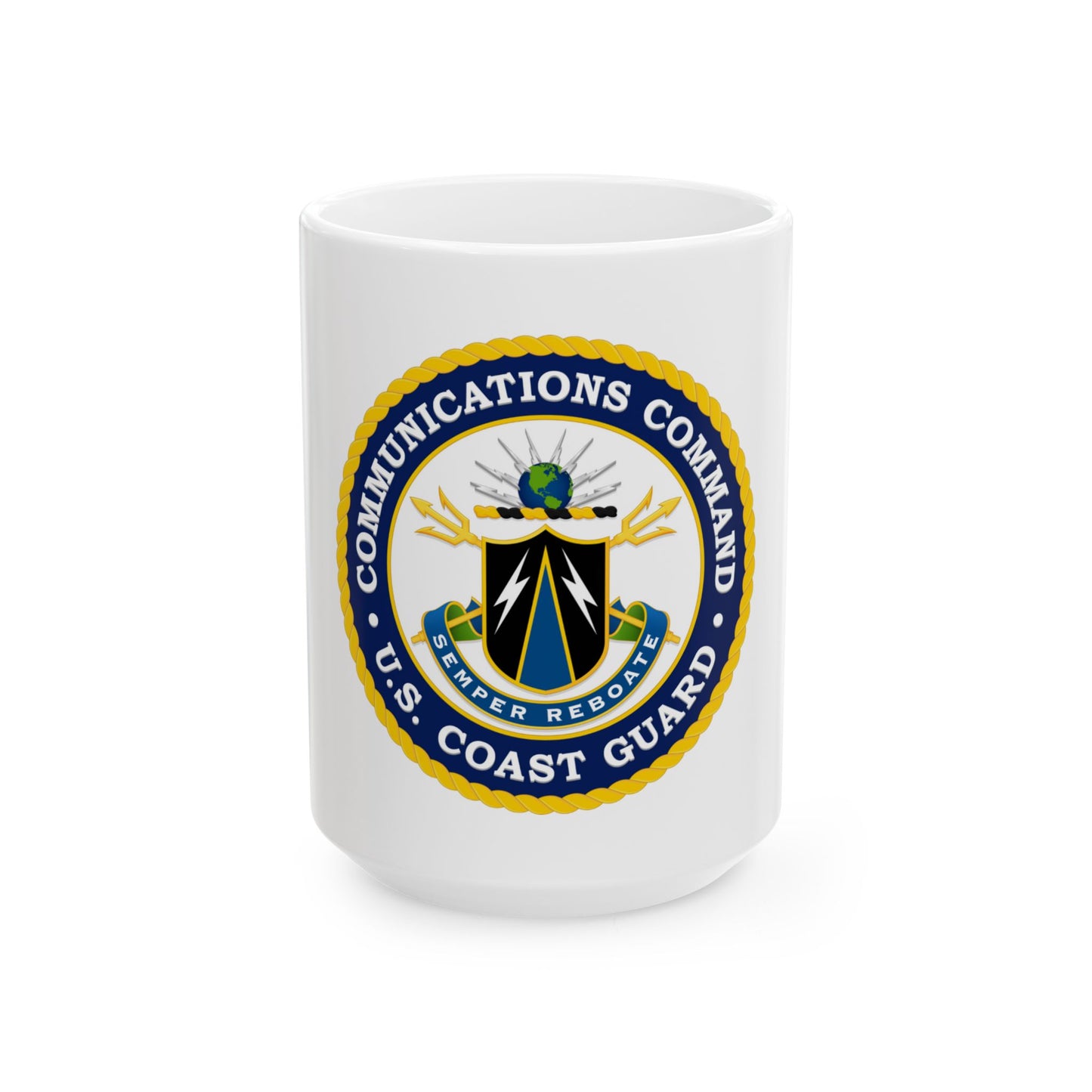 USCG Communications Command (U.S. Coast Guard) White Coffee Mug