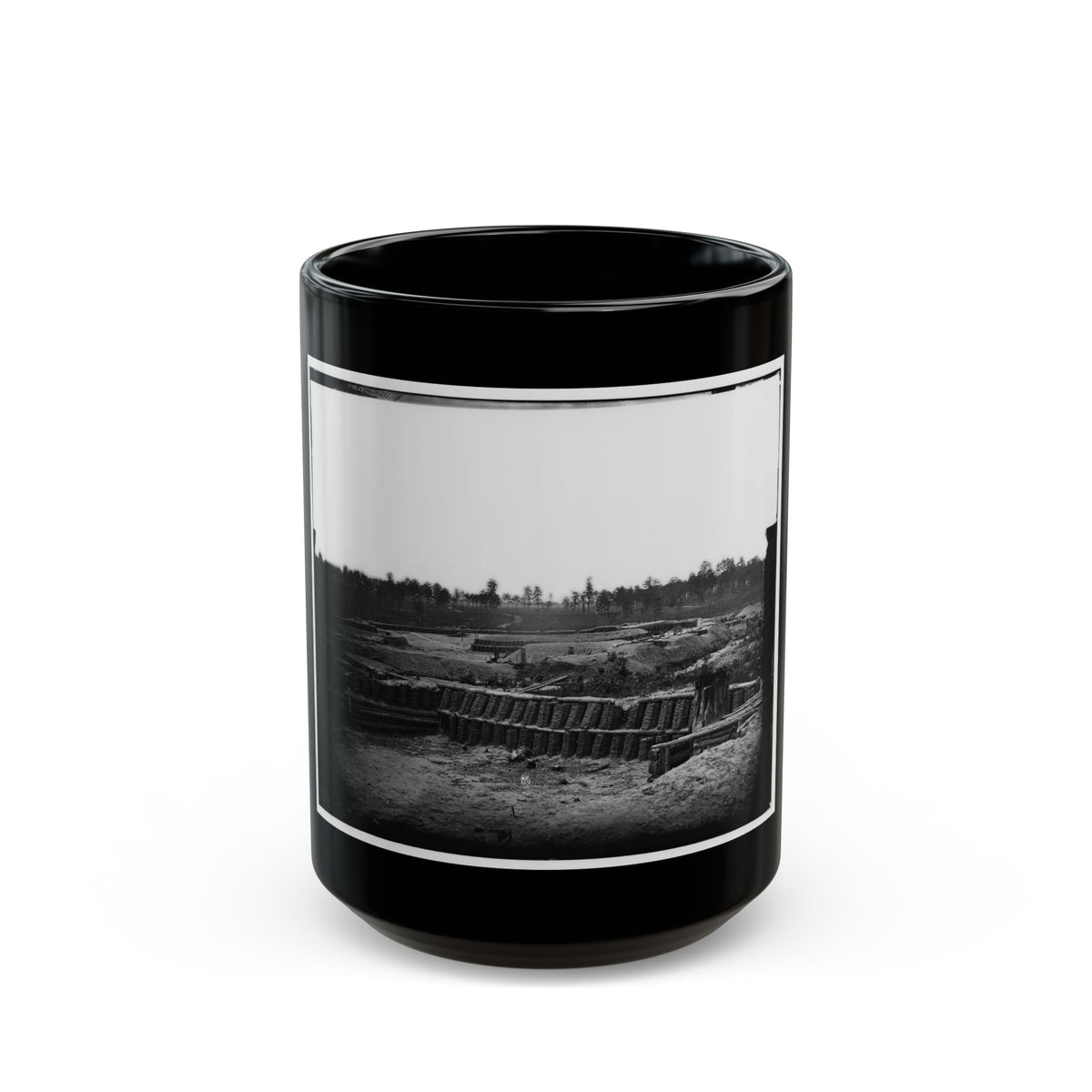 Petersburg, Va. View From Center Of Fort Sedgwick Looking South (U.S. Civil War) Black Coffee Mug