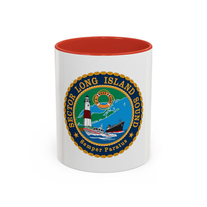 USCG Sector Long Island Sound (U.S. Coast Guard) Accent Coffee Mug
