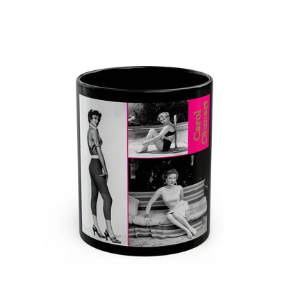 Carol Ohmart #81 (Vintage Female Icon) Black Coffee Mug-11oz-Go Mug Yourself