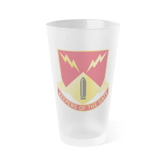 752nd Antiaircraft Artillery Gun Battalion (U.S. Army) Frosted Pint Glass 16oz-Go Mug Yourself