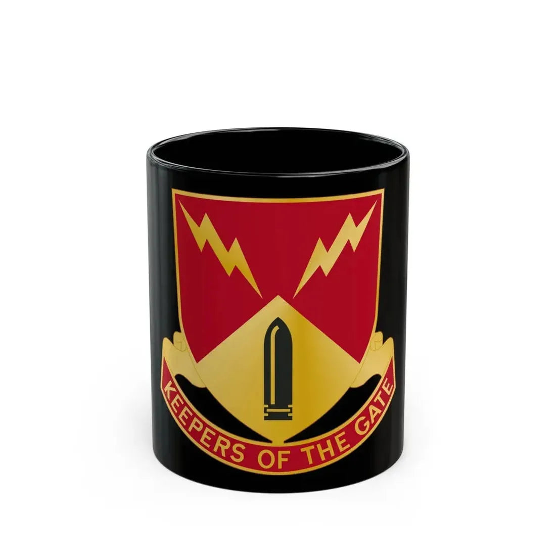 752nd Antiaircraft Artillery Gun Battalion (U.S. Army) Black Coffee Mug - Go Mug Yourself