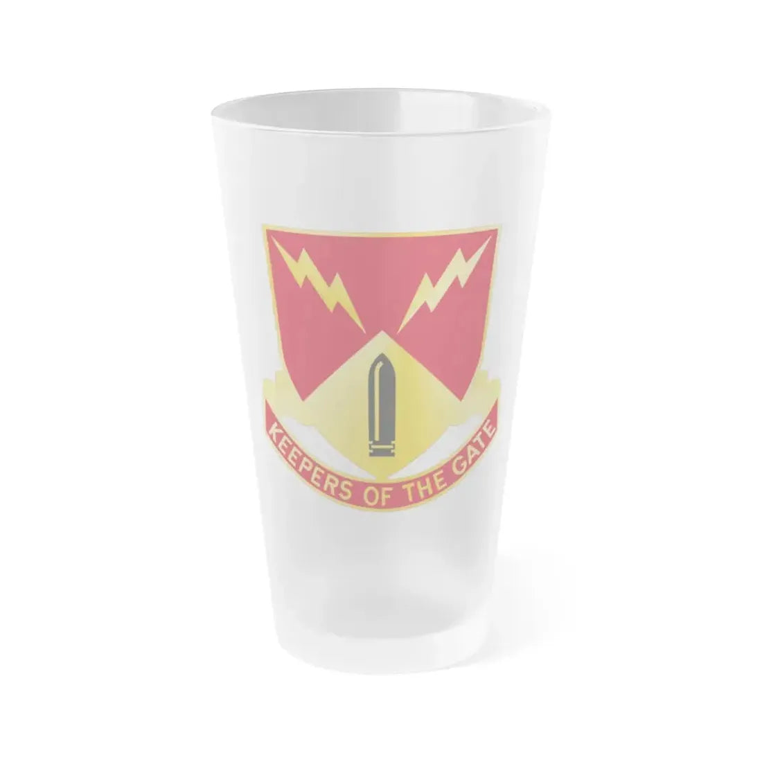 752nd Antiaircraft Artillery Gun Battalion (U.S. Army) Frosted Pint Glass 16oz Default Title - Go Mug Yourself