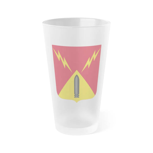 752nd Antiaircraft Artillery Gun Battalion v2 (U.S. Army) Frosted Pint Glass 16oz-Go Mug Yourself