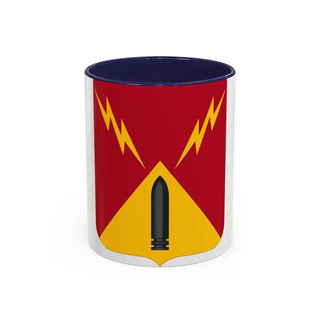 752nd Antiaircraft Artillery Gun Battalion v2 (U.S. Army) Accent Coffee Mug 11oz Navy - Go Mug Yourself
