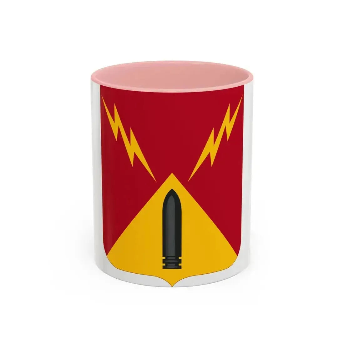 752nd Antiaircraft Artillery Gun Battalion v2 (U.S. Army) Accent Coffee Mug 11oz Pink - Go Mug Yourself