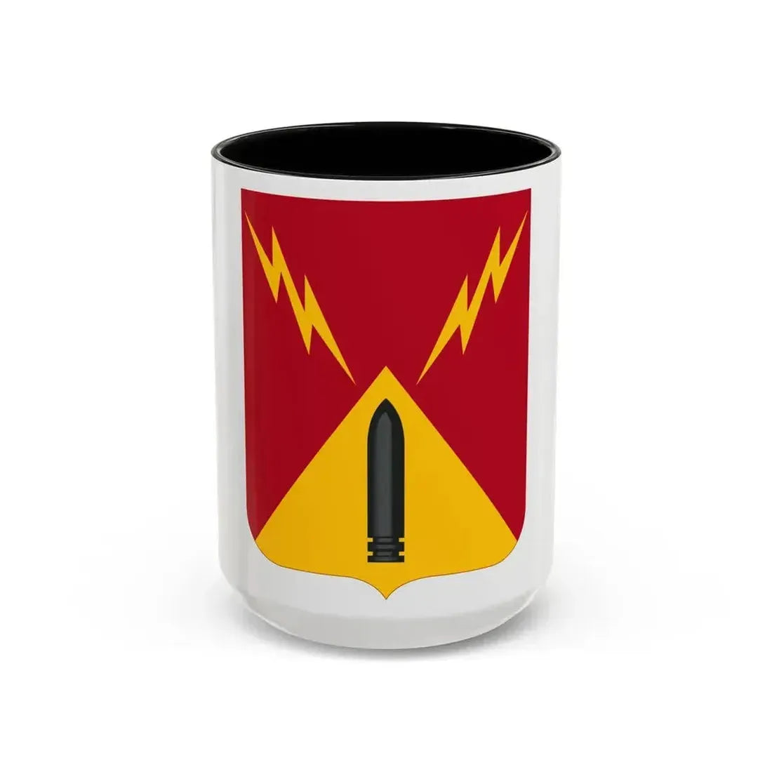 752nd Antiaircraft Artillery Gun Battalion v2 (U.S. Army) Accent Coffee Mug 15oz Black - Go Mug Yourself