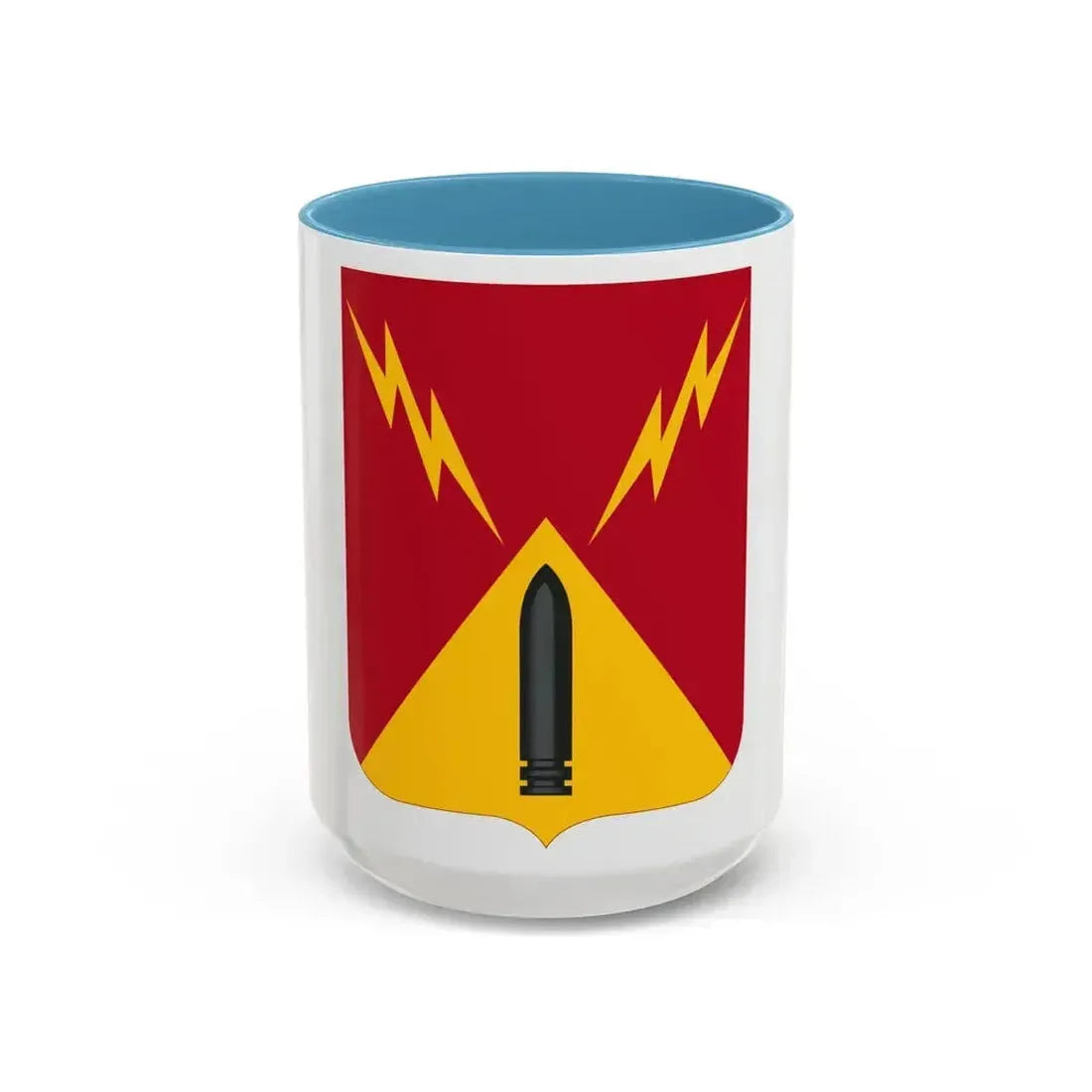 752nd Antiaircraft Artillery Gun Battalion v2 (U.S. Army) Accent Coffee Mug 15oz Light Blue - Go Mug Yourself