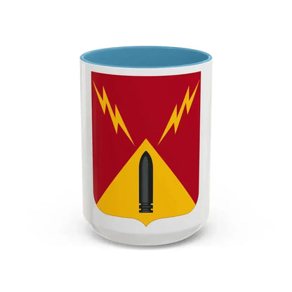 752nd Antiaircraft Artillery Gun Battalion v2 (U.S. Army) Accent Coffee Mug 15oz Light Blue - Go Mug Yourself