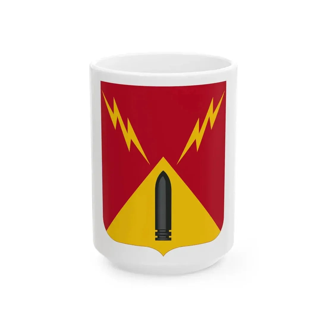 752nd Antiaircraft Artillery Gun Battalion v2 (U.S. Army) White Coffee Mug 15oz - Go Mug Yourself