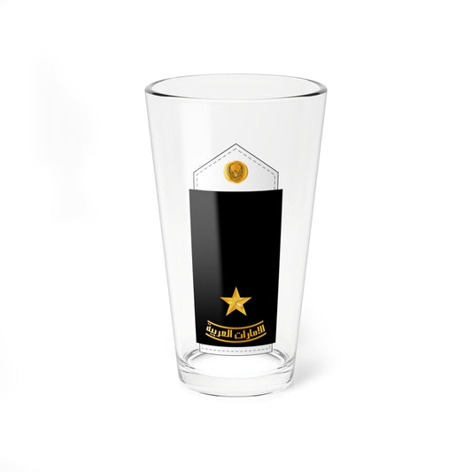 06 UAEN 2LT (United Arab Emirates) (Military Rank) Pint Glass 16oz