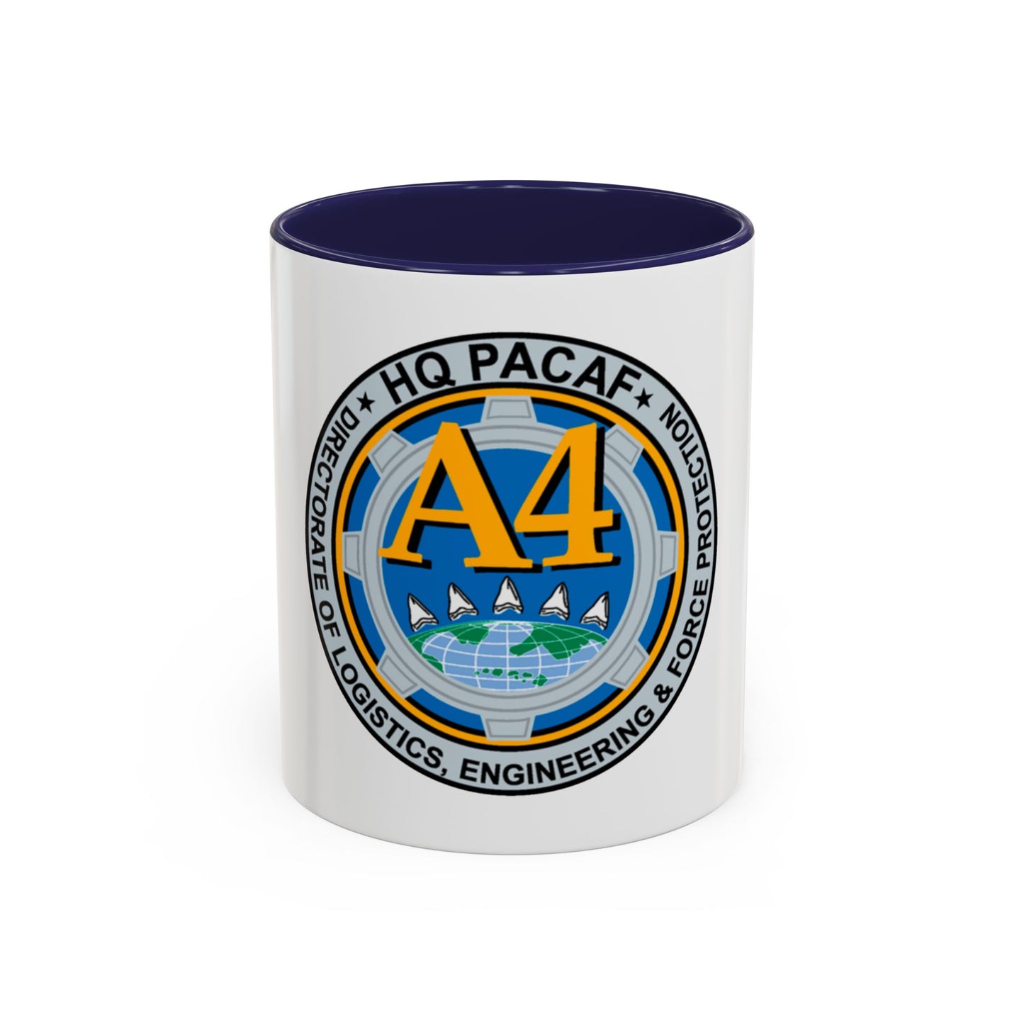 HQ PACAF A4 (U.S. Air Force) Accent Coffee Mug