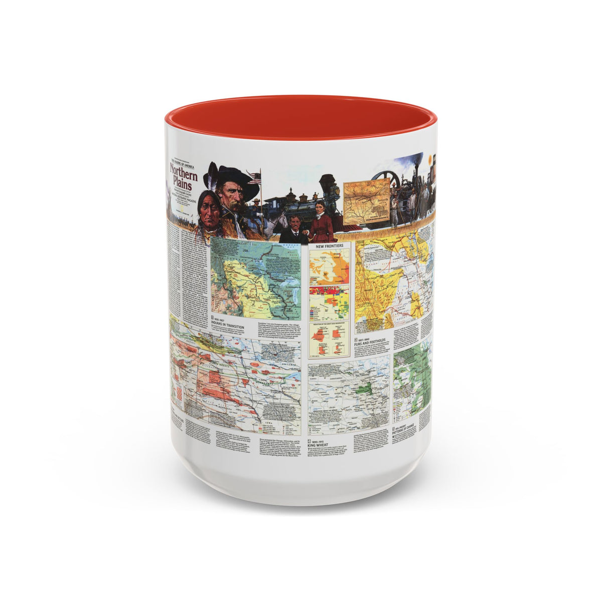 USA - Northern Plains 2 (1986) (Map) Accent Coffee Mug
