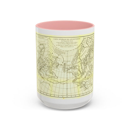 Asia - Carte Generale des Decouvertes (1892) (Map) Accent Coffee Mug