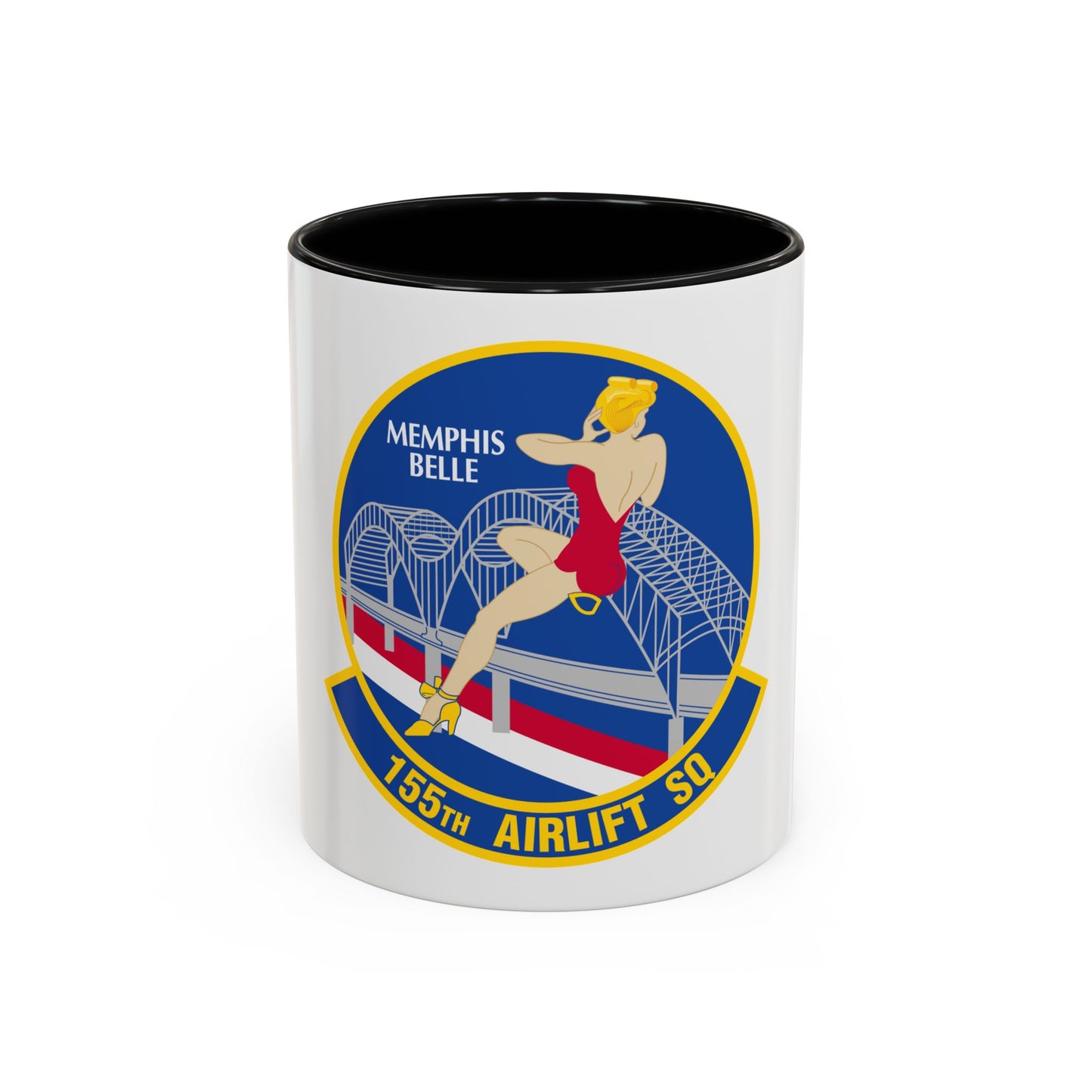 155 Airlift Squadron (U.S. Air Force) Accent Coffee Mug