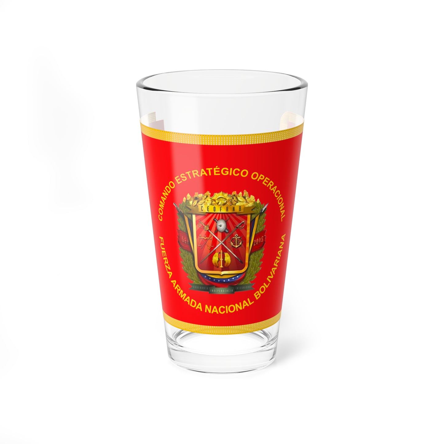 Flag of the Strategic Command Operations Venezuela (Venezuela) Pint Glass 16oz