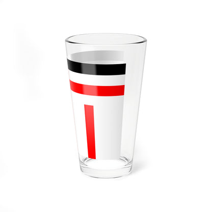Flag of police of Japanese Taiwan 1897-1901 (Japan) Pint Glass 16oz