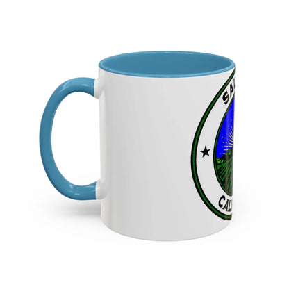 Seal of Salinas California - Accent Coffee Mug-Go Mug Yourself