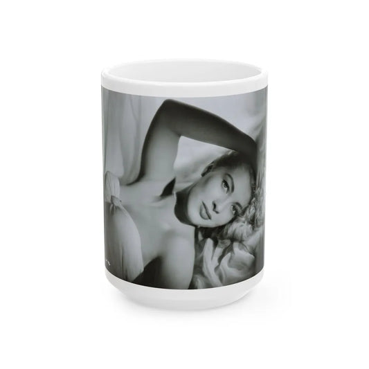 Lori Nelson #232 (Vintage Female Icon) White Coffee Mug-15oz-Go Mug Yourself