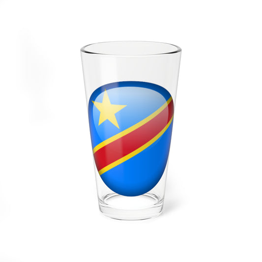 Flag orb Democratic Republic of the Congo (Congo) Pint Glass 16oz
