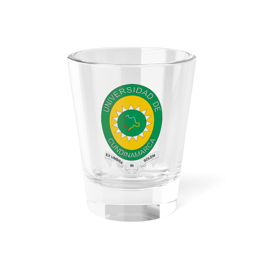 Escudo Universidad de Cundinamarca (Colombia) (Coat of Arms) Shot Glass 1.5oz
