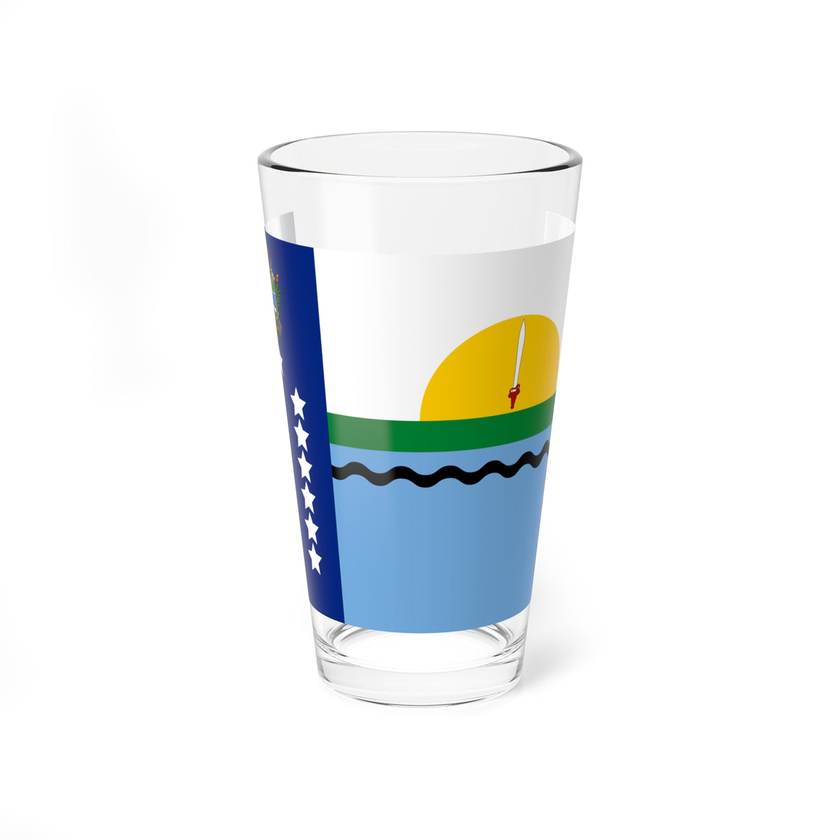 Propuesta de bandera para el Estado Monagas 64 (Venezuela) Pint Glass 16oz