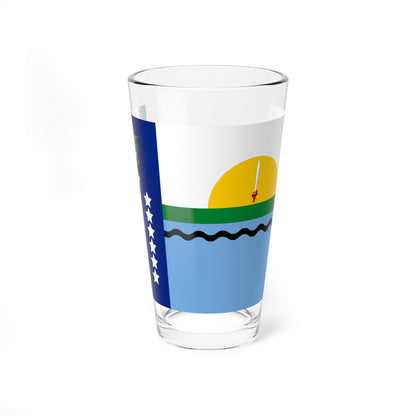 Propuesta de bandera para el Estado Monagas 64 (Venezuela) Pint Glass 16oz
