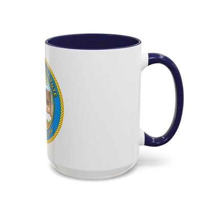 USCG Institute Oklahoma City (U.S. Coast Guard) Accent Coffee Mug