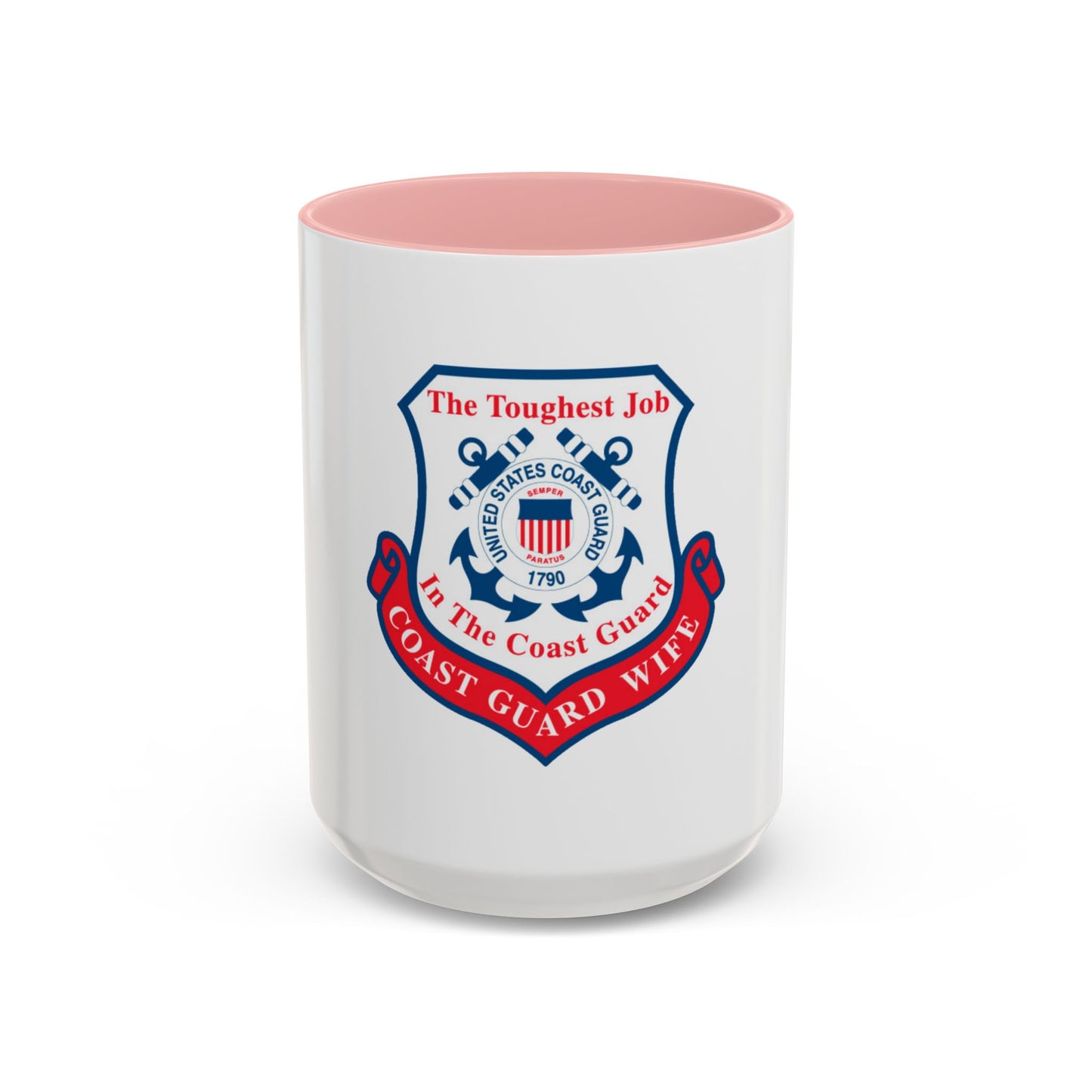 Coast Guard Wife (U.S. Coast Guard) Accent Coffee Mug