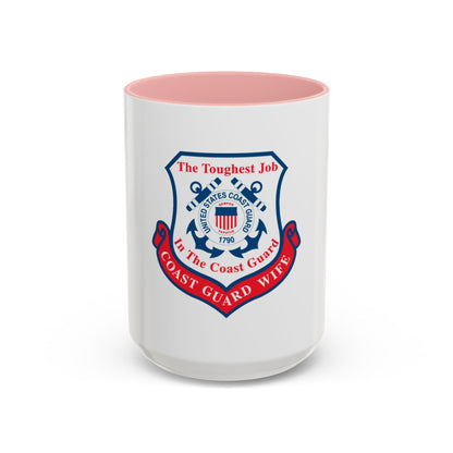 Coast Guard Wife (U.S. Coast Guard) Accent Coffee Mug