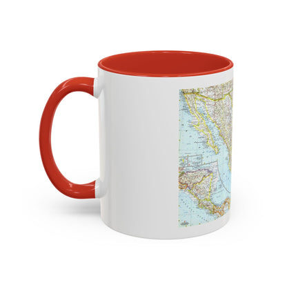 Central America - Mexico (1961) (Map) Accent Coffee Mug