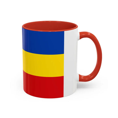 Flag of Aurich Germany - Accent Coffee Mug-Go Mug Yourself