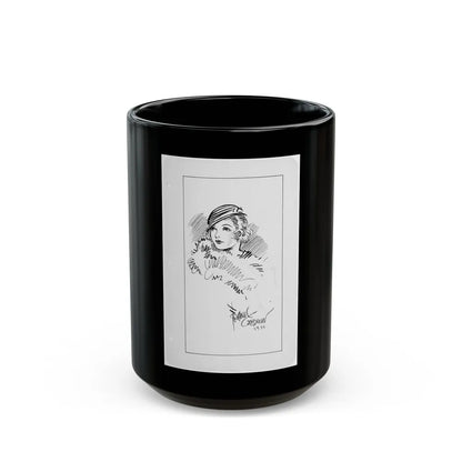 Connie Illustration (1933) - Black Coffee Mug-15oz-Go Mug Yourself