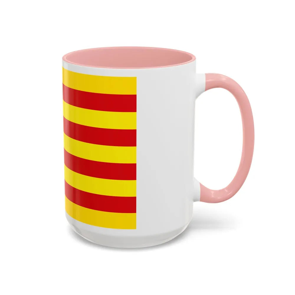 Flag of Aragon Spain - Accent Coffee Mug-Go Mug Yourself