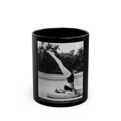 Carol Ohmart #67 (Vintage Female Icon) Black Coffee Mug-11oz-Go Mug Yourself