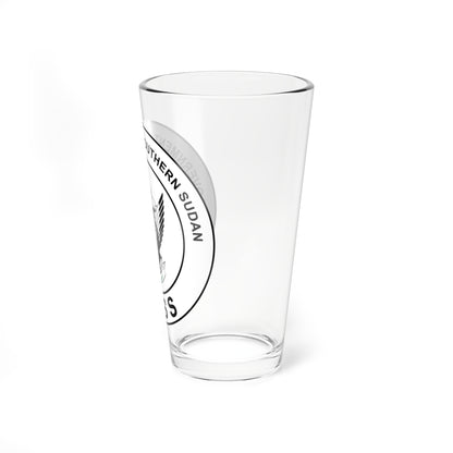 Seal of the Government of Southern Sudan 2005-2011 color (South Sudan) (Coat of Arms) Pint Glass 16oz