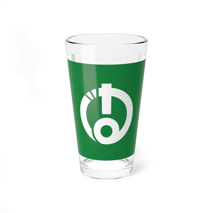 Flag of Aizubange Fukushima (Japan) Pint Glass 16oz