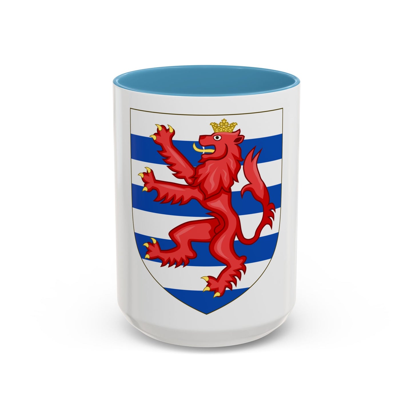 Coat of Arms of the House of Lusignan (Kings of Cyprus) - Accent Coffee Mug