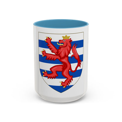 Coat of Arms of the House of Lusignan (Kings of Cyprus) - Accent Coffee Mug